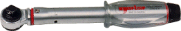 Torque wrench, 3/8" ratchet, adjustable, N·m/lbf·in; Model SL0 Steel Knob